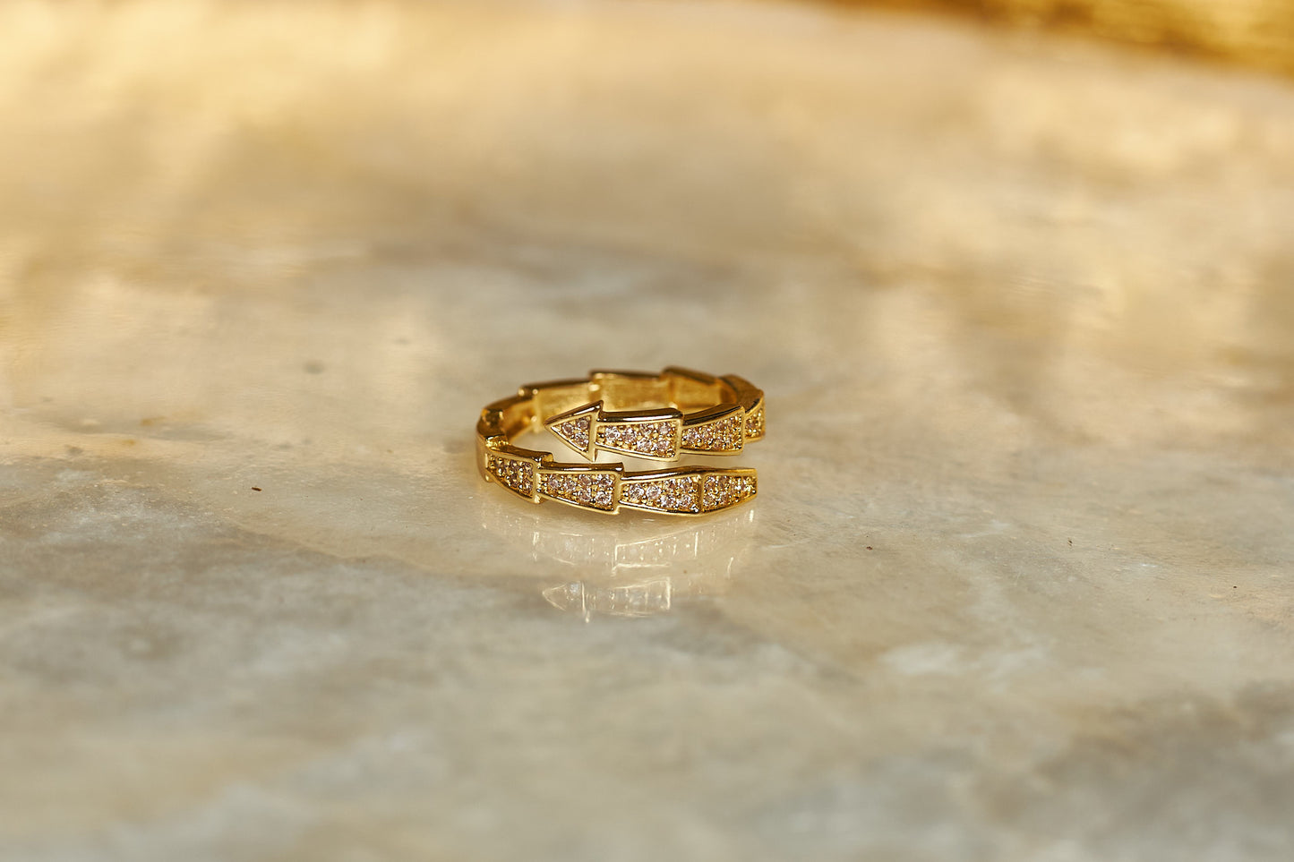 Gold Arrow Ring -18K Gold