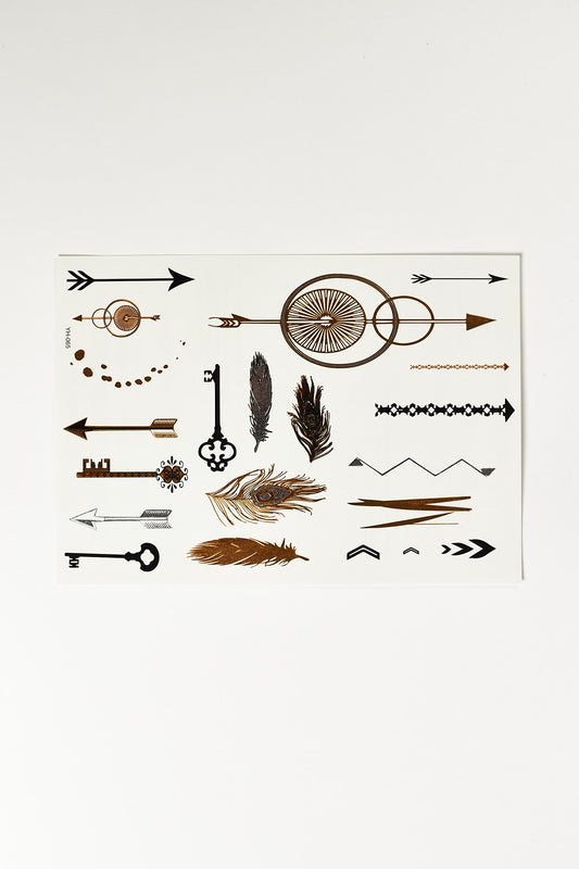 Betta Metallic Tattoo- Keys