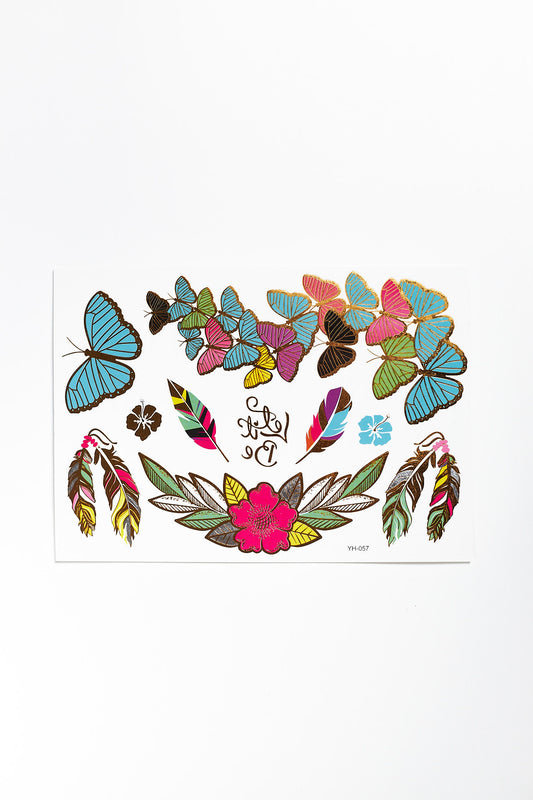 Betta Metallic Tattoo- Butterfly